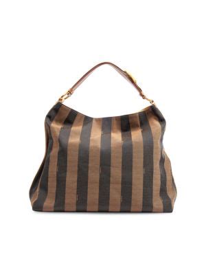 Fendi Pequin Striped Hobo Bag on SALE 